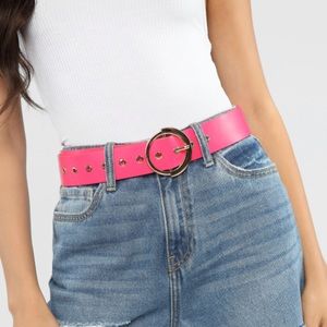 Hot pink belt